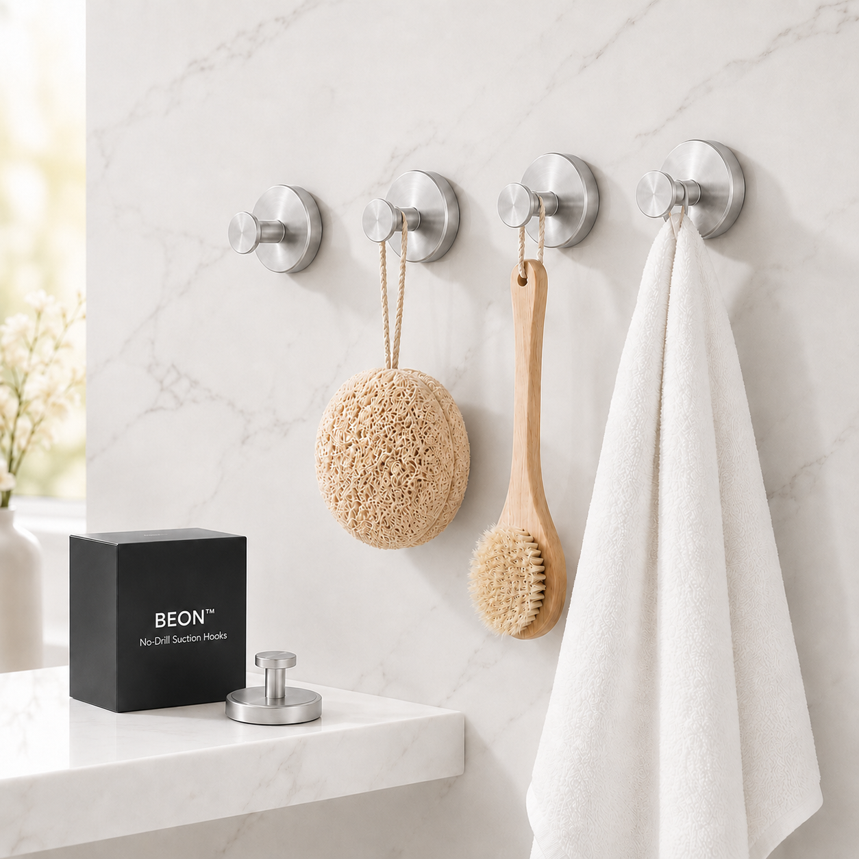 BEON™ No-Drill Suction Hooks
