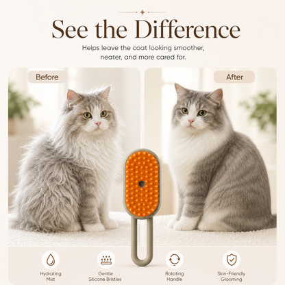 BEON™ 4-in-1 Steam Pet Grooming Brush