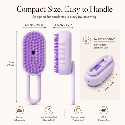 BEON™ 4-in-1 Steam Pet Grooming Brush