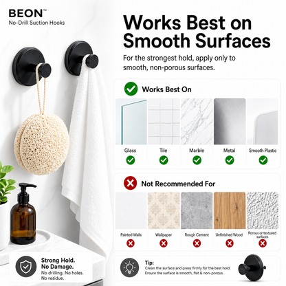 BEON™ No-Drill Suction Hooks